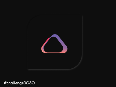 3030 Challlenge. 'A' Letter. Variation 05 abstract app art branding clean design draft figma gradient icon illustration letter lettering logo simple type typography ui ux vector