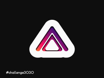 3030 Challlenge. 'A' Letter. Variation 06 app branding clean design draft figma flat icon illustration learning letter lettering logo simple type typography ui ux vector web