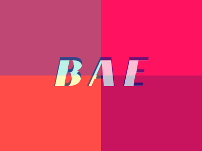 Bae is comming... branding clean design illustration layers logo typography ui ux vector