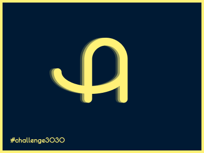 3030 Challlenge. 'A' Letter. Variation 20