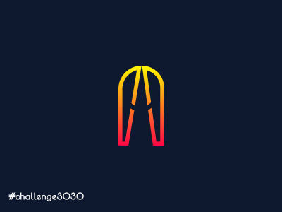 3030 Challlenge. 'A' Letter. Variation 19 app branding clean coffee design discovering figma flat icon illustration learning letter lettering logo simple typography ui ux vector web