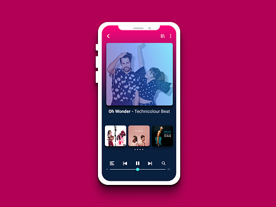 Music Player Daily Ui 009 009 app branding clean daily 100 design figma flat identity ios minimal mobile musicplayer type typography ui ux vector web website