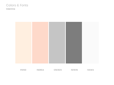 Valentina app clean coffee cold color palette colors colors and fonts design figma fonts illustration inspiration palette scandinavian style type typography ui ux web website