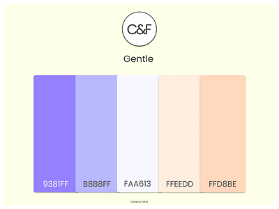 Gentle animation app branding color color palettes colorsandfonts design figma flat font pairing gentle gradients illustration logo minimal typography ui ux web website