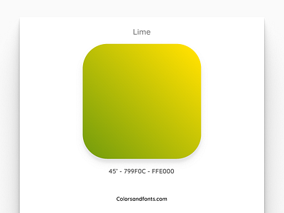 Colors & Fonts - Lime app branding clean color colorsandfonts design figma fonts gradient identity illustration lime minimal palette simple typography ui ux web website