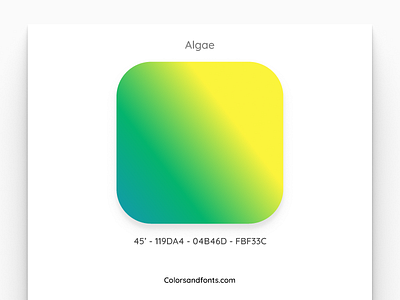Colors & Fonts - Algae algae app branding clean color colorsandfonts design figma fonts gradient identity illustration minimal palette simple typography ui ux web website
