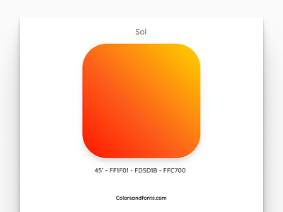 Colors & Fonts - Sol app branding clean color colorsandfonts design figma fonts gradient identity illustration minimal palette simple sol typography ui ux web website