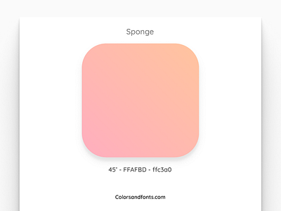 Colors & Fonts - Sponge app branding clean color colorsandfonts design figma fonts gradient identity illustration minimal palette simple typography ui ux web website