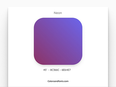 Colors & Fonts - Neon app branding clean color colorsandfonts design figma fonts gradient identity illustration minimal neon palette simple typography uiux web website