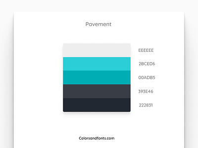 Colors & Fonts - Pavement app branding clean color colorsandfonts design figma fonts gradient identity illustration minimal neon palette pavement simple typography uiux web website