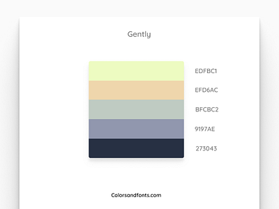 Colors & Fonts - Gently