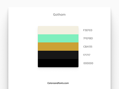 Colors & Fonts - Gotham app branding clean color colorsandfonts design figma fonts gotham gradient identity illustration minimal neon palette simple typography uiux web website