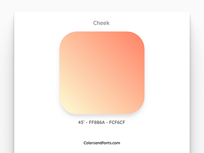 Colors & Fonts - Cheek app branding clean color colorsandfonts design disco figma fonts gradient identity illustration minimal palette simple typography uiux web website