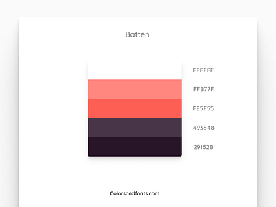 Colors & Fonts - Batten