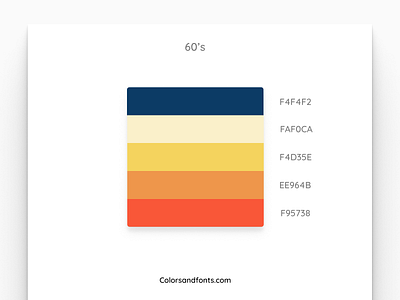 Colors & Fonts - 60 s