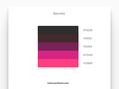 Colors & fonts - Secreto