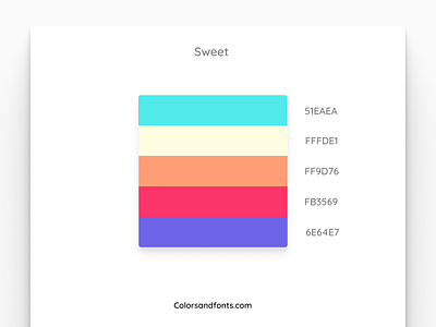 Colors & fonts - Sweet