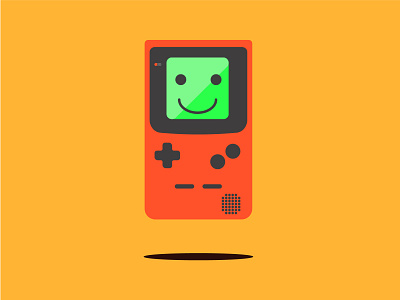 Game Boy Color adobe illustrator art cartoon digitalart flat design gameboy color illustration nintendo portable
