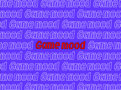 Game mood adobe illustrator bitmap game identity illustrator logo magazine retro typography logo