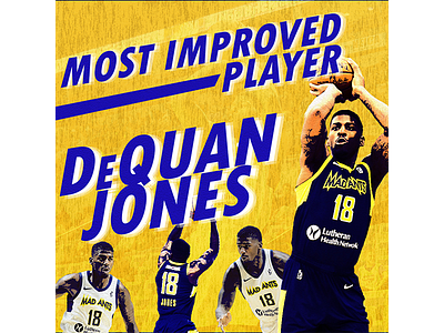 DeQuan Jones Most Improved Player basketball nba sports