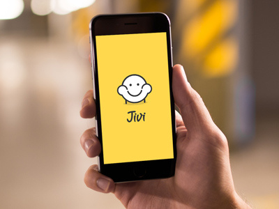 jivi application b2c binge watching branding couch potato iphone logo mobile sofa startup yellow