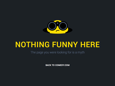 404 404 binocular comedy funny humor microcopy myth nothing sofa