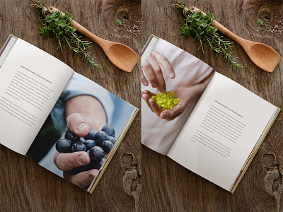 Open book mockup