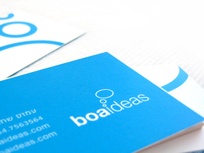 Boa Ideas branding business card logo stationery web solutions