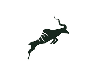 Jump animal antelope branding greater kudu illustrator kudu vector wild animal zoo