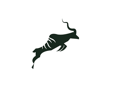 Jump animal antelope branding greater kudu illustrator kudu vector wild animal zoo