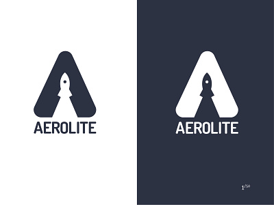 Aerolite aerolite branding daily logo challenge flat design flat logo graphic design illustrator logo logo 2d logo challenge logo design miami rocketship space vector