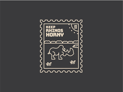 Keep Rhinos Horny conservation design illustrator keep rhinos horny rhino rhinos tshirt vector zoo