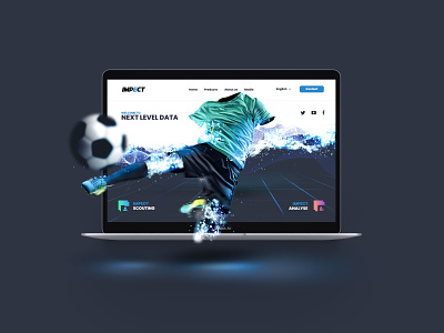 Soccer data landingpage analytics data football futuristic landingpage soccer ui uiux webdesign webdesigner