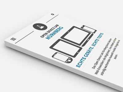 Real devices. Real tests. clean design html5 icons odl puristic responsive ui ux webdesign white