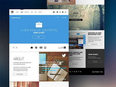 Portfolio redesign agency app clean portfolio responsive ui ux website