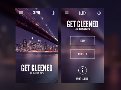 GLEEN app appdesign artdirection digital interactive ios ui ux webdesign