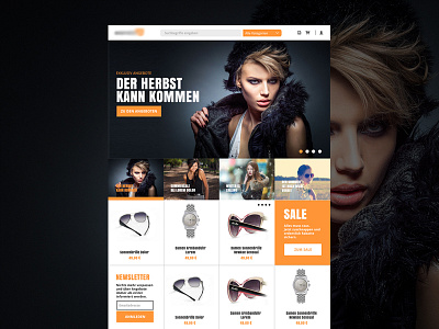 E-commerce concept art direction e commerce responsive ui ux web design