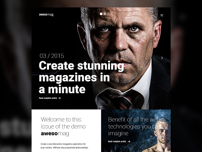 Digital magazine art direction interactive magazine responsive ui ux