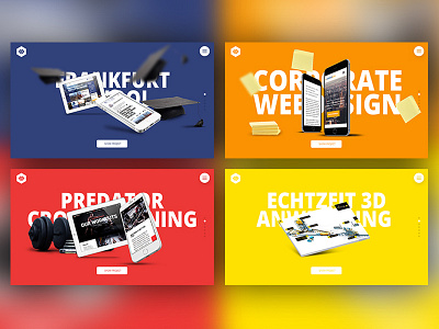 New project thumbnails art direction interactive responsive ui ux