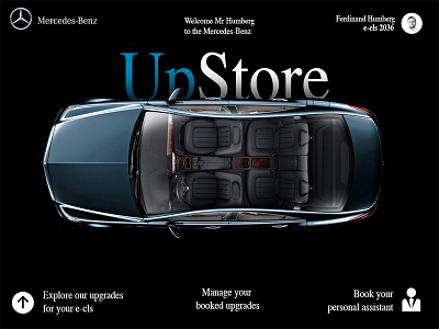 Mercedes Benz UpStore concept app car interface design mercedes benz transportation ui ux