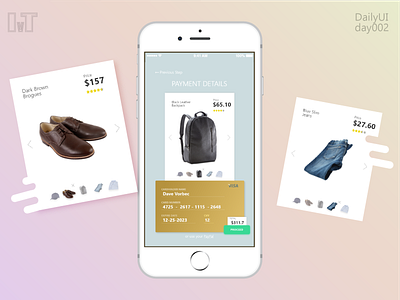Credit Card Checkout app dailyui day002 illustration ios ui vector