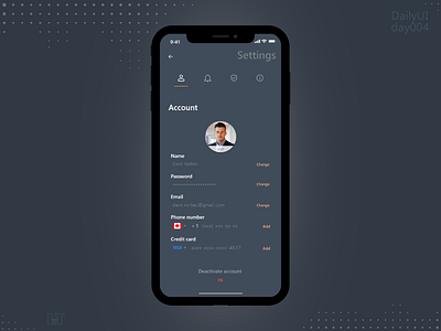 Settings app app concept app design dailyui dailyui 006 day006 ios ui vector