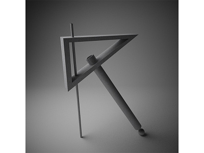 K 36daysoftype 3d abstract bw c4d cinema4d render type vray