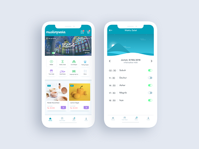UI Design for Musllimnesia Mobile App