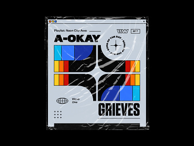 Grieves – A-Okay 70s a okay artwork bashbashwaves branding design grieves illustration logo motion design playlist rhox song of the day spotify symmetry typography vector vintage