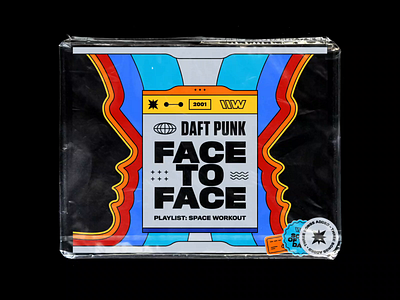 Daft Punk – Face To Face 70s animated artwork bashbashwaves daft punk ed banger ed rec french touch head illustration motion design playlist profiles psychedelic rhox symmetry vintage