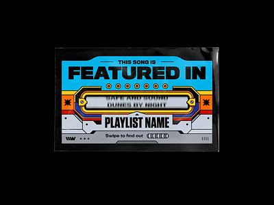 Playlist Feature – Song Of The Day 70s bashbashwaves branding clockwork colourful feature hearthstone illustration mechanism motion design music plastic bag playlist rhox rolling slot machine swipe symmetry typography vintage