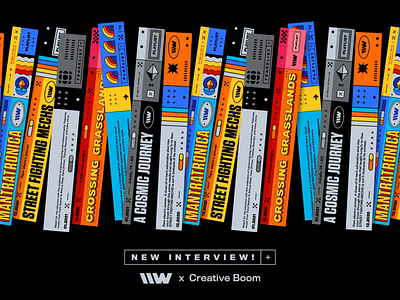 \\WAVES – Creative Boom interview 70s animation bashbashwaves branding brutalism creative boom graphic design instagram interview katy cowan motion design motion graphics packaging playlist rhox special spotify stripes typography vintage