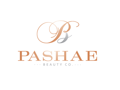 Pashae Beauty Co logo proposal beauty beauty product gold pashae rose
