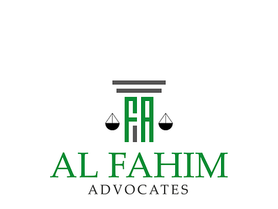 Alfahim Advicates Logo Successful Proposal advocate advocates alfahim attorney balance court design fahim initials judge justice law law firm law office lawfirm pillar